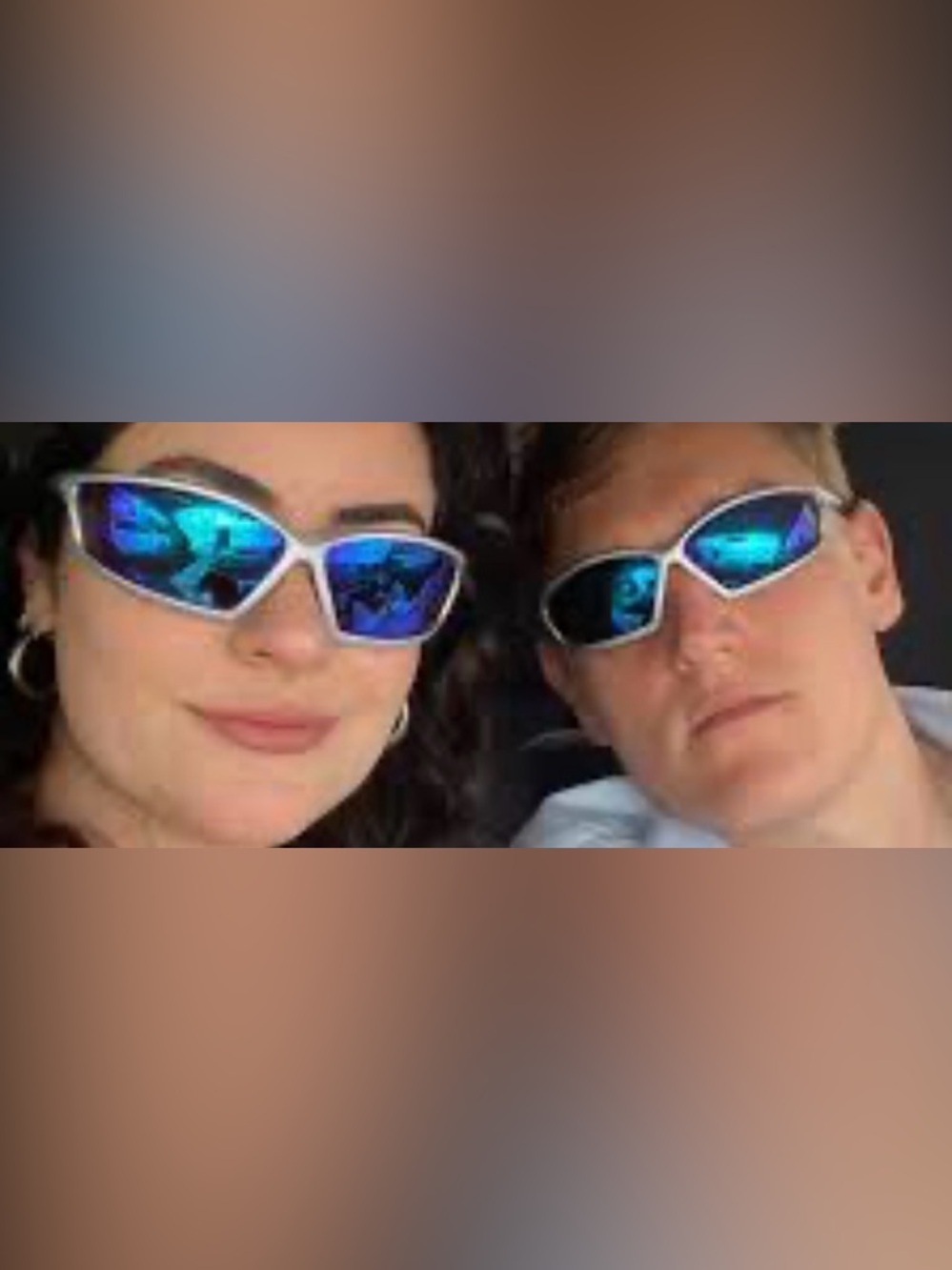 MSA Z87+ Silver Sporty Safety Glasses Blue Mirror Lenses